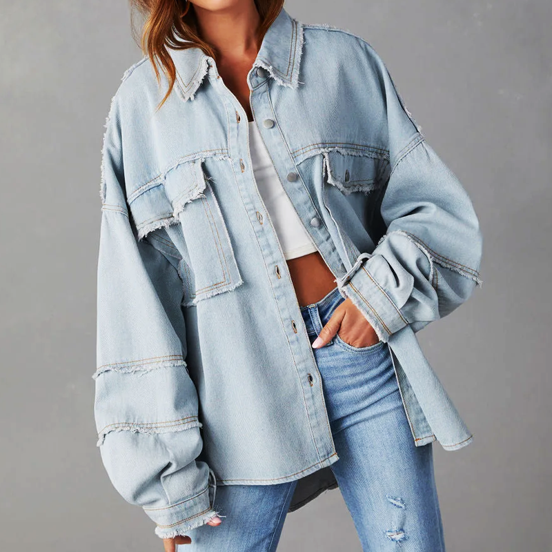 Veste en jean femme stylée design tendance