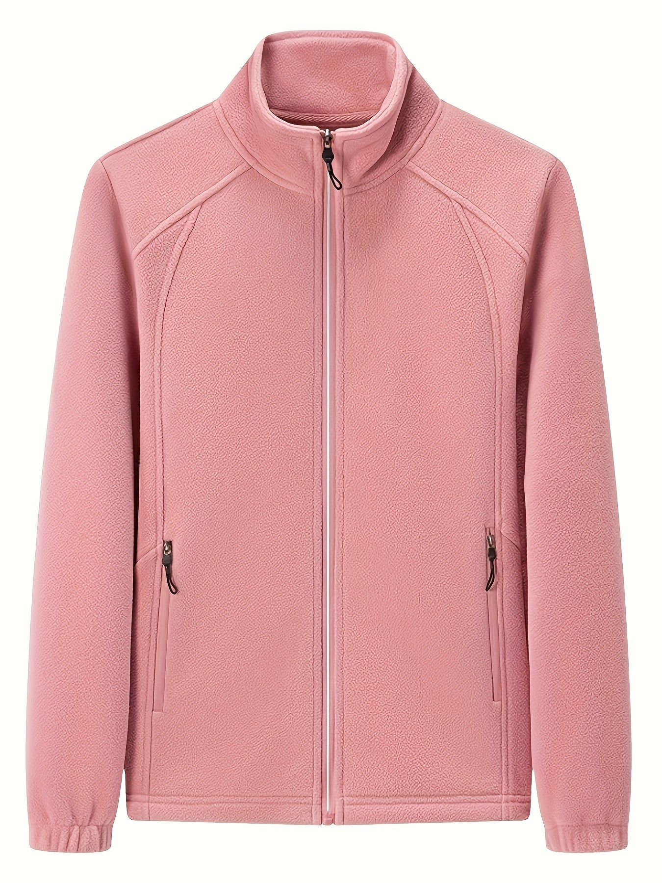 Veste polaire femme chaude col montant manches longues