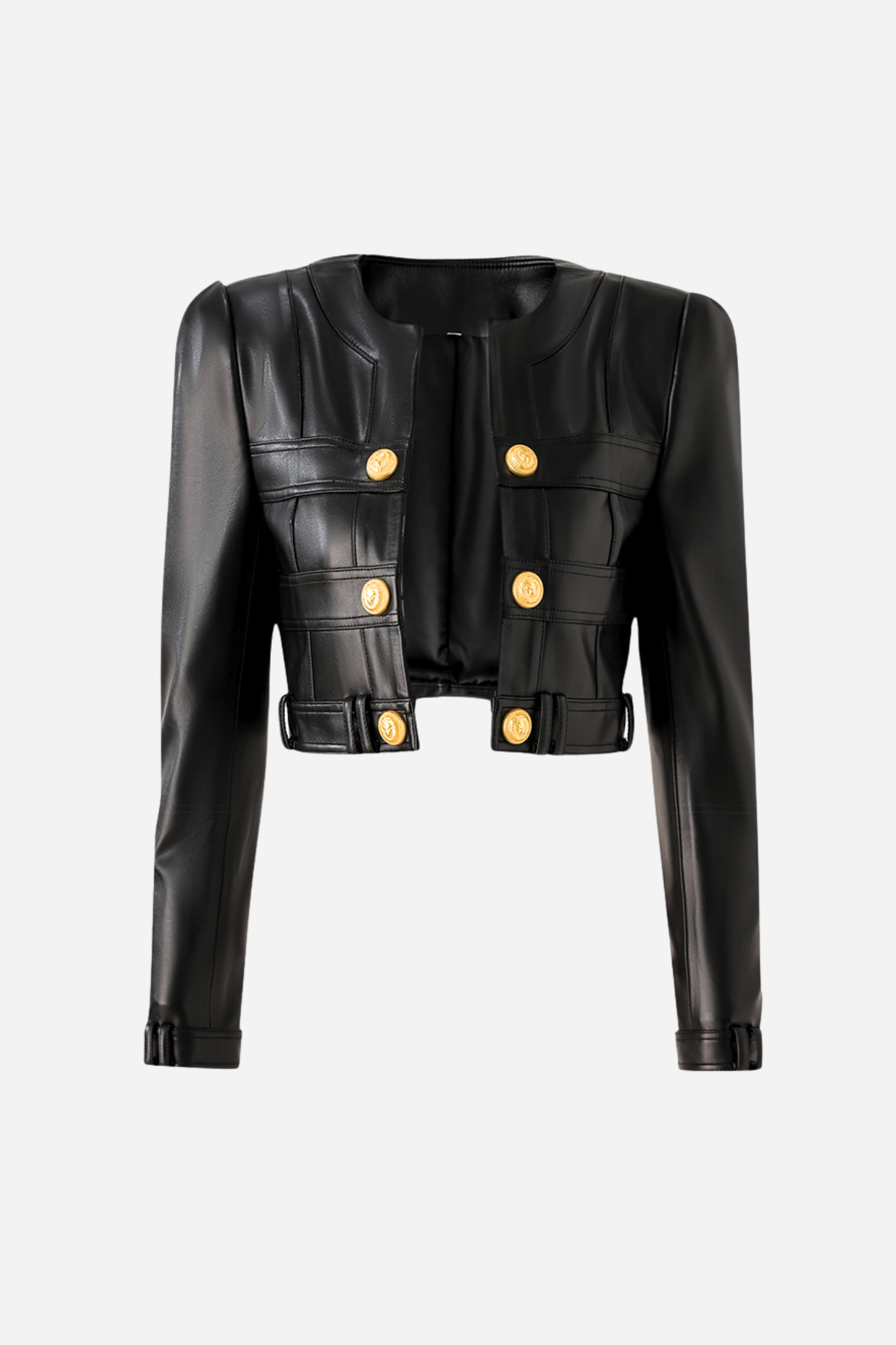 Ensemble chic femme | Veste en cuir PU Jupe courte
