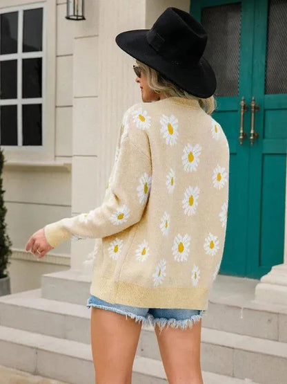 Stilvolle Strickjacke Damen Modern Pullover - IdealeKleiden