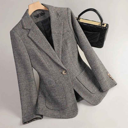 Blazer classique élégant à deux boutons pour femme