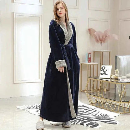 Robe de chambre femme polaire douce