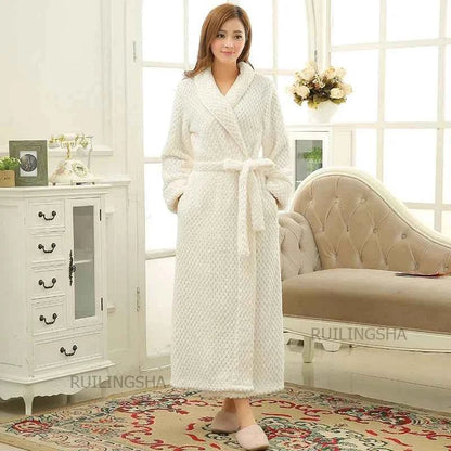Robe de chambre femme polaire douce