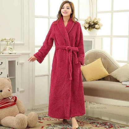 Robe de chambre femme polaire douce