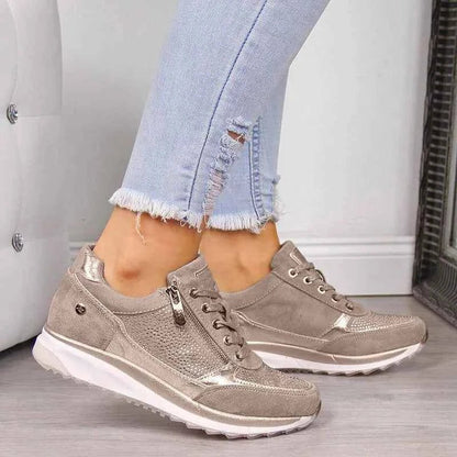 Chaussures de sport femme à fermeture rapide
