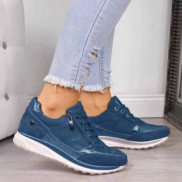 Chaussures de sport femme à fermeture rapide