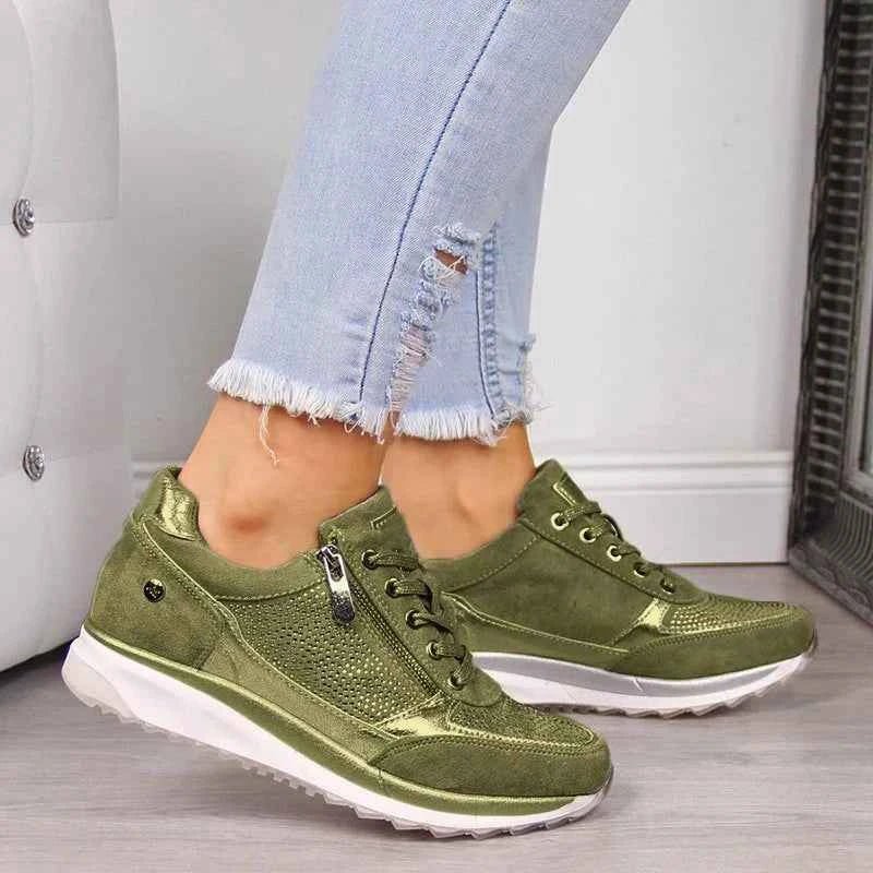 Chaussures de sport femme à fermeture rapide