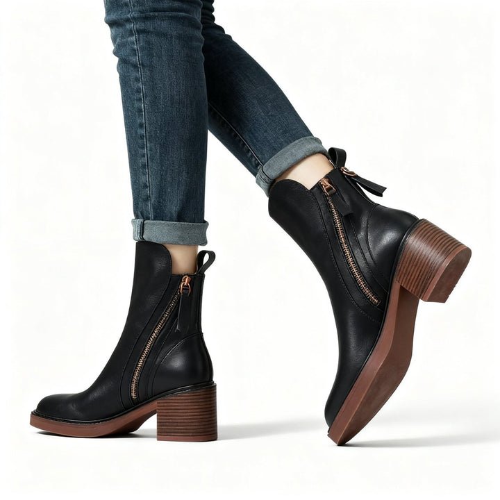 Bottes Femme Aspect Laqué Brillant