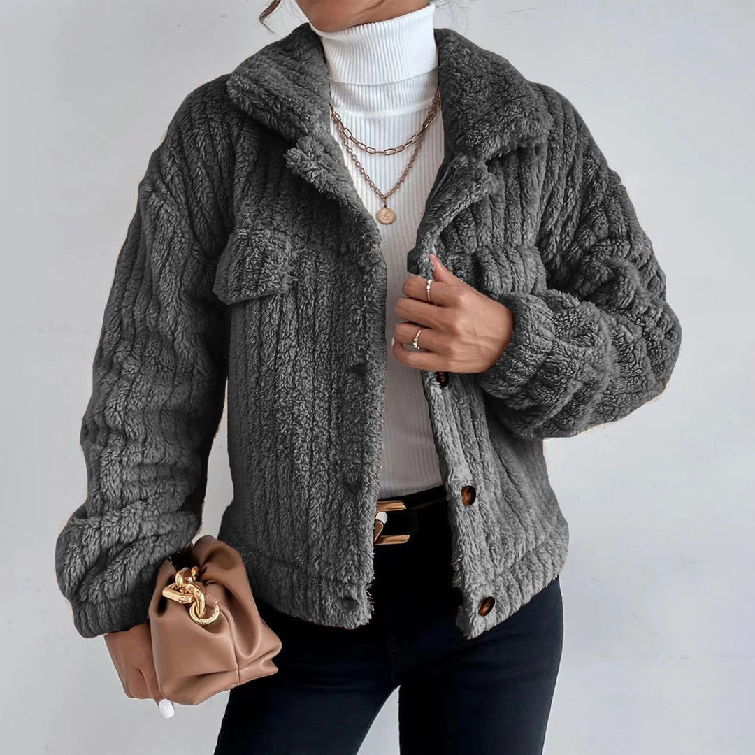 Veste d'hiver femme style Sherpa