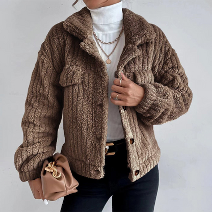 Veste d'hiver femme style Sherpa