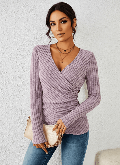 Haut à manches longues pour femme style chic