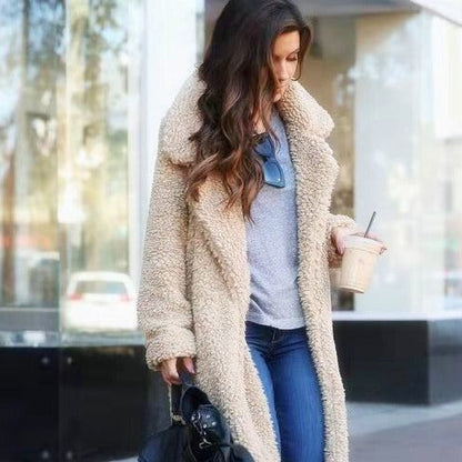 Manteau Teddy structuré chaud pour femme