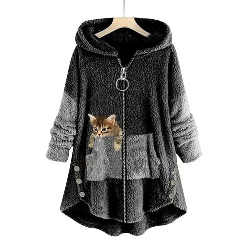 Veste d'hiver douillette Douce et chaude