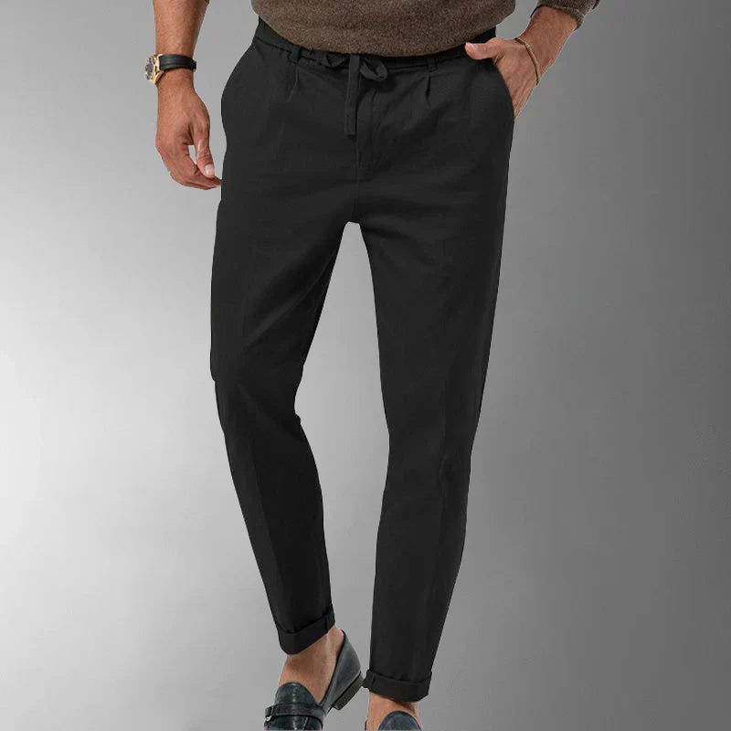 Pantalon en lin pour homme, style estival