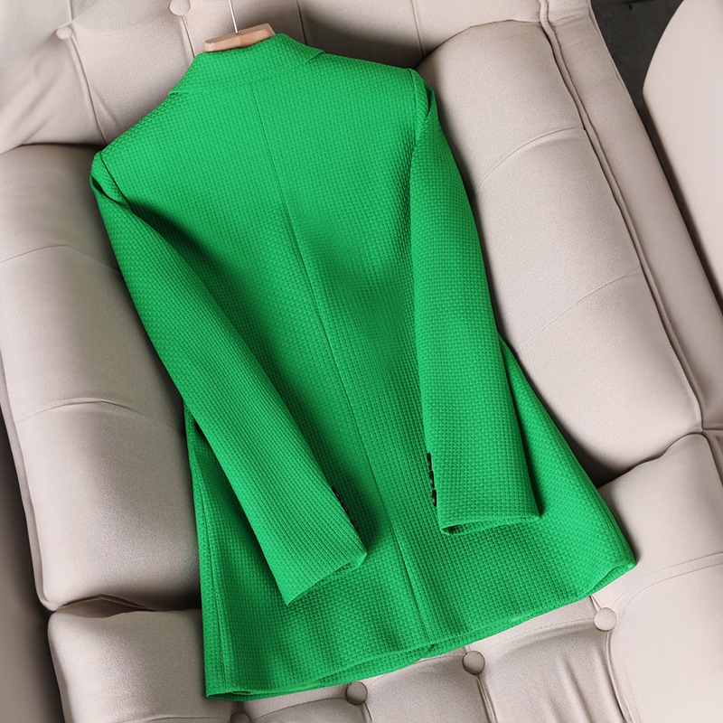 Herbst Blazer Damen Karomuster Chic - IdealeKleiden