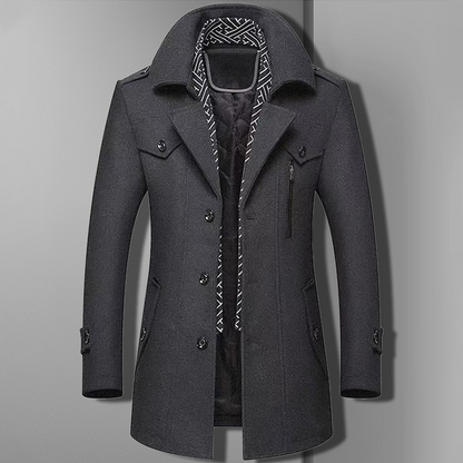 Manteau Homme Moderne Design Asymétrique une épaule