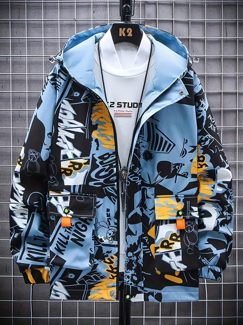Herren Windjacke Mittellang Wasserabweisend - IdealeKleiden