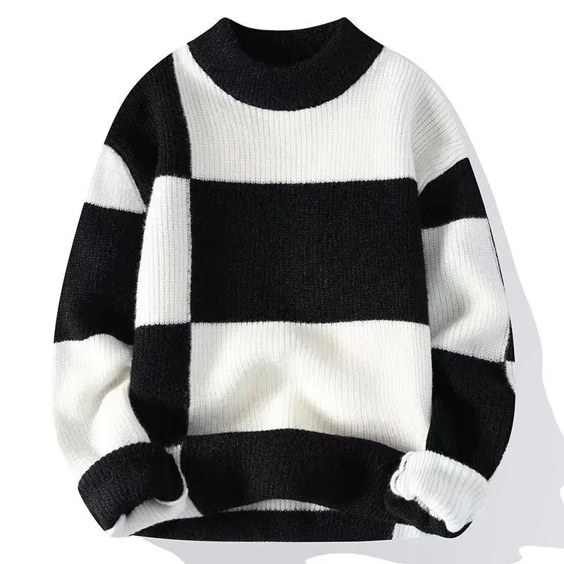 Pull color block tendance homme