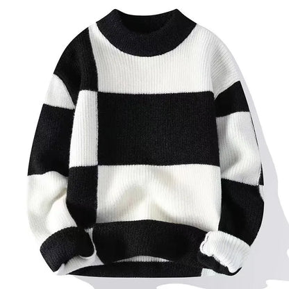 Pull color block tendance homme
