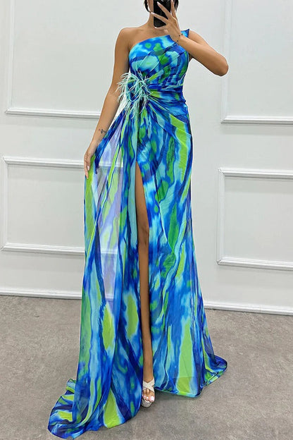 Elegantes Abendkleid Damen Schulterfrei Lang - IdealeKleiden