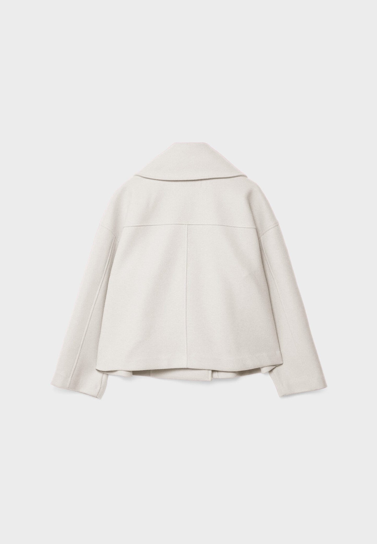 Veste en cuir courte croisée classique