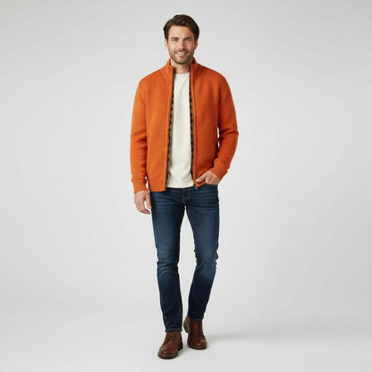 Herren Strickweste Offen Modern - IdealeKleiden