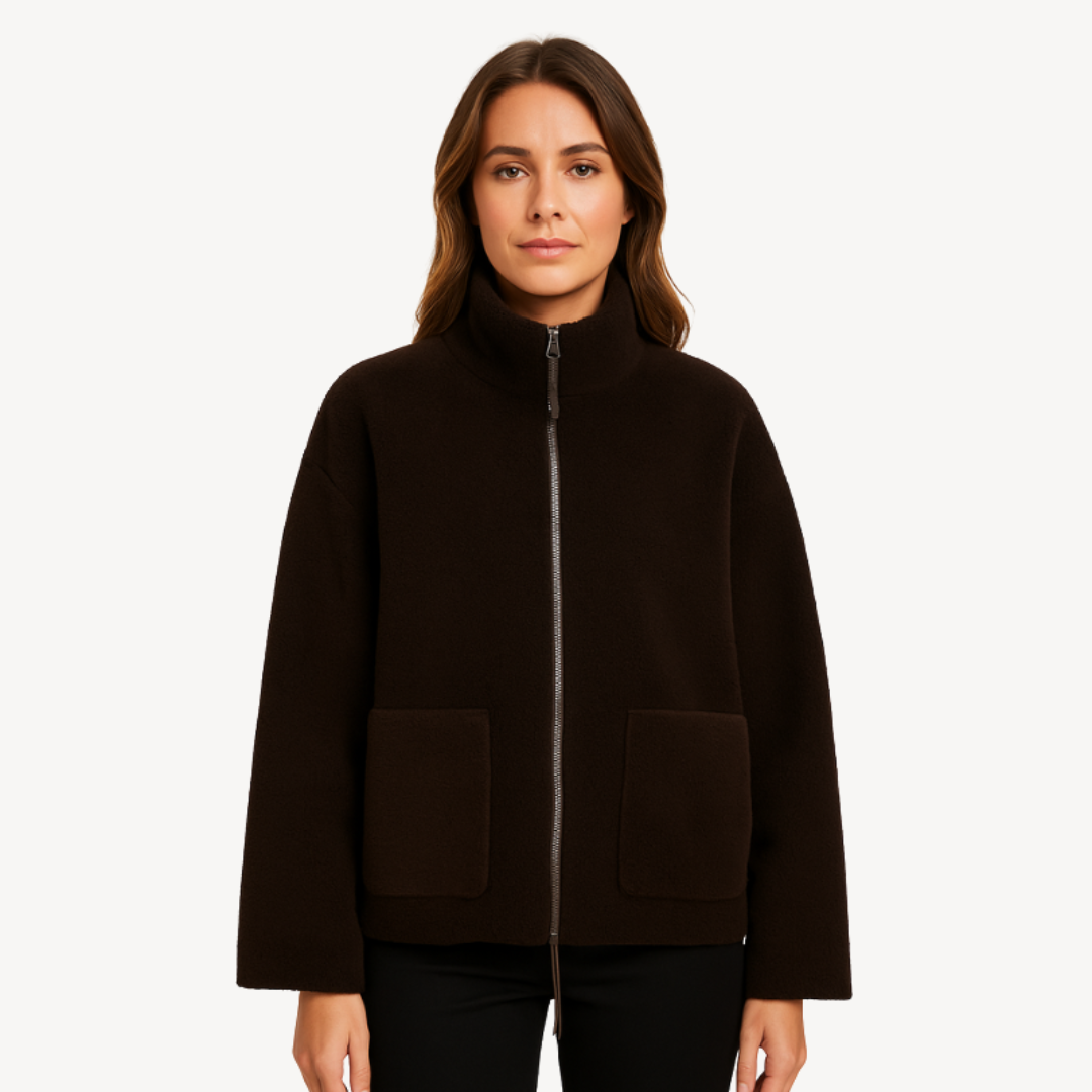 Polaire femme confortable zippée douce