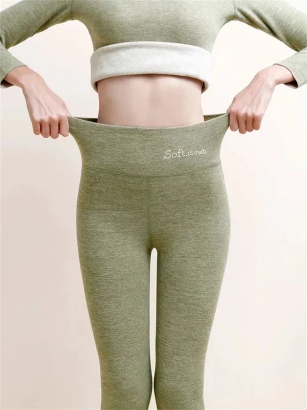 Legging d'hiver polaire pour femme - Chaud et ajusté
