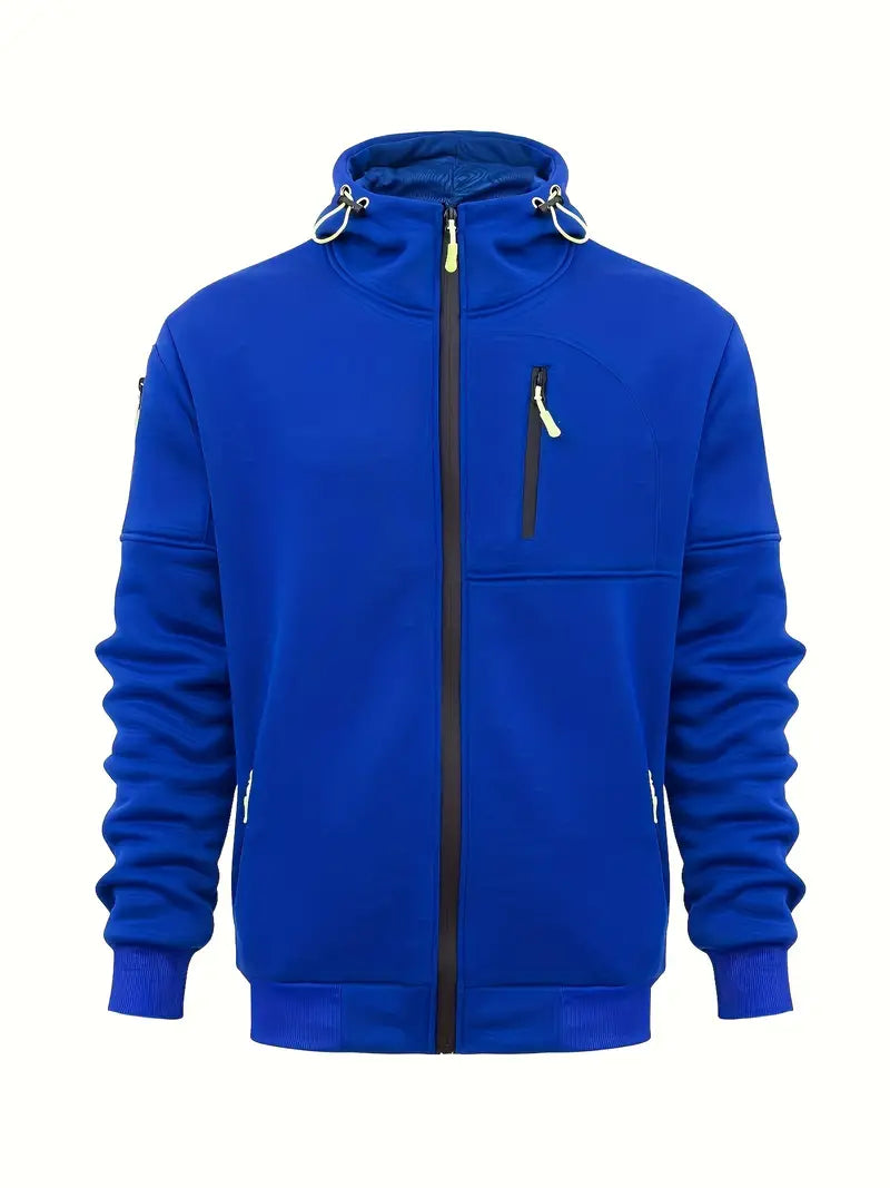Pull pour homme Sweat à capuche Zippé Chaud