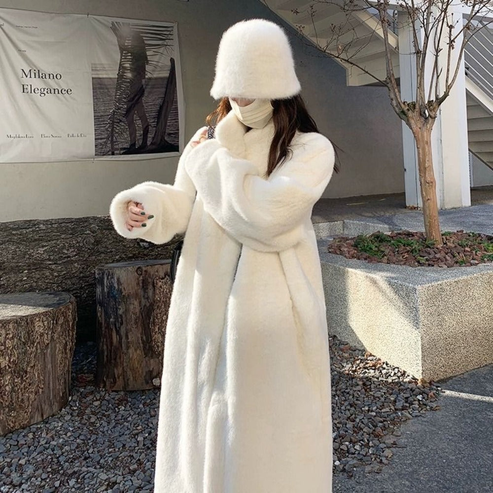 Veste en fausse fourrure élégante pour femme