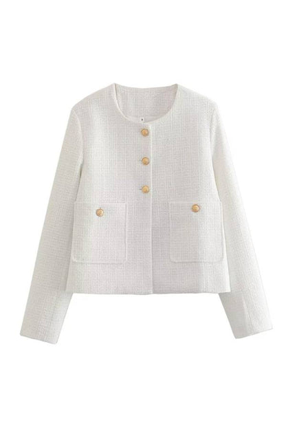 Veste de femme tendance coupe slim color block
