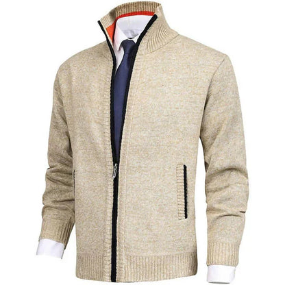 Jan - Stylisher Strickpullover Hochkragen - IdealeKleiden