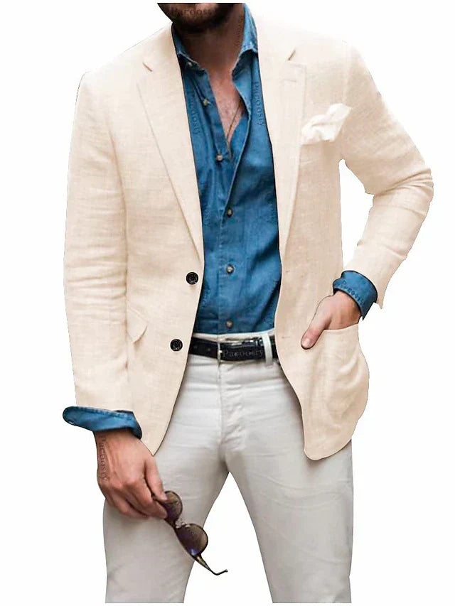 Blazer en lin pour homme élégant mariage