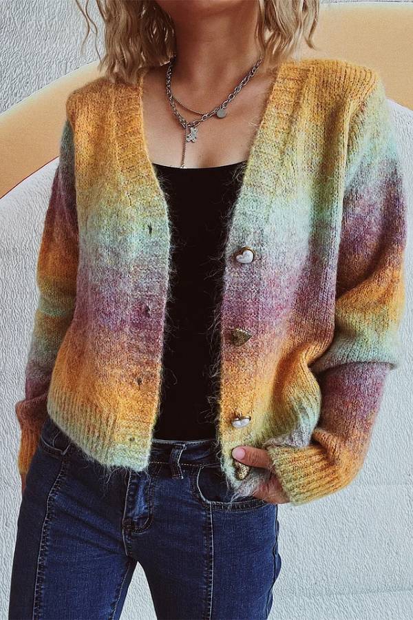 Cardigan doux couleur pastel