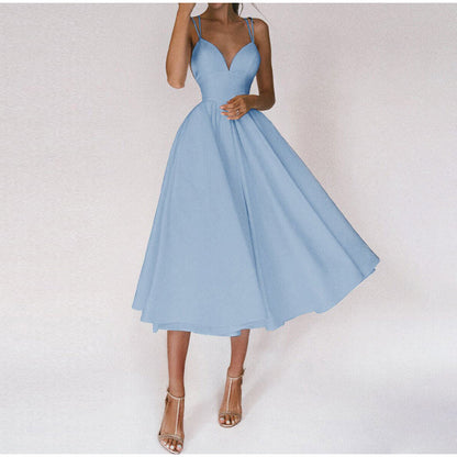Robe élégante femme Col en V moderne