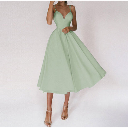 Robe élégante femme Col en V moderne