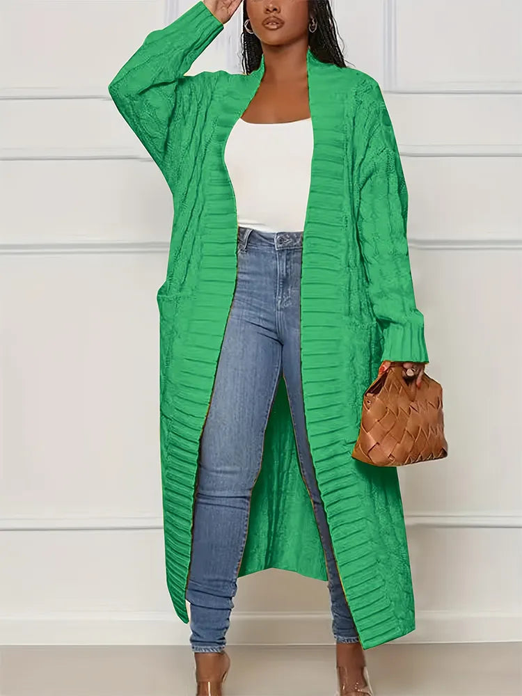 Gilet en maille à manches longues pour femme
