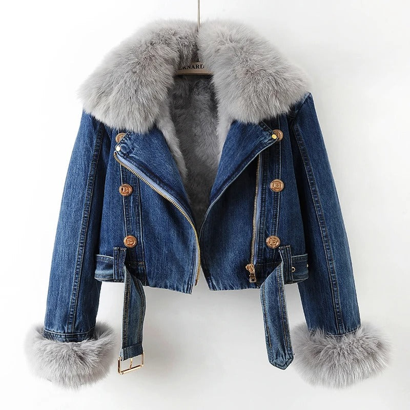 Veste en jean pour femme style tendance