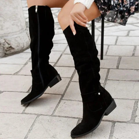 Bottes femme Hiver Chaud Fermeture éclair