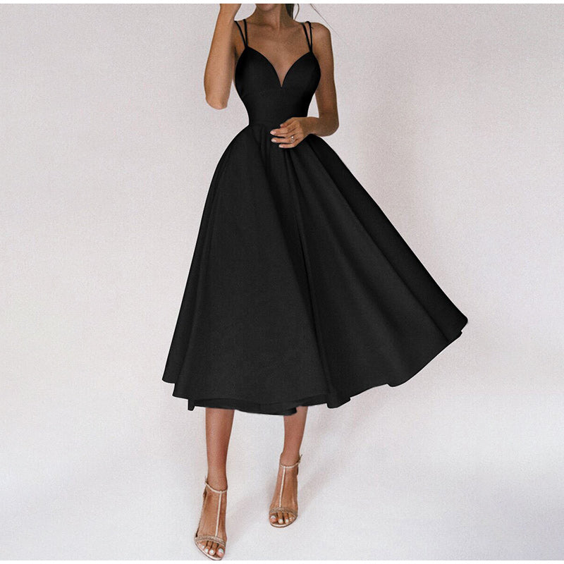 Robe élégante femme Col en V moderne