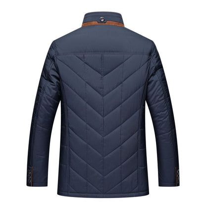 Herren Winterjacke Steppjacke Hoher Kragen - IdealeKleiden