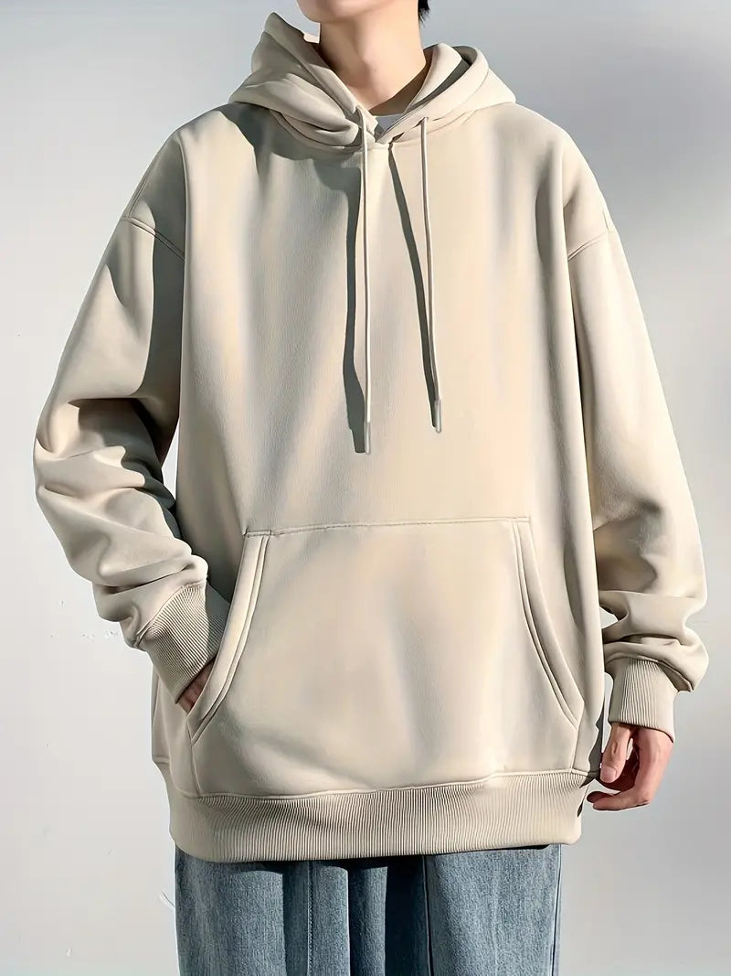 Sweat-shirt à capuche homme simple décontracté