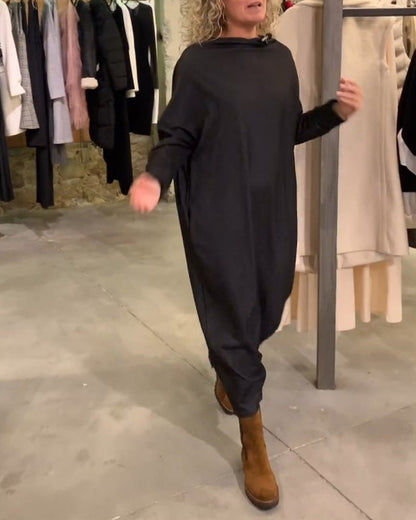 Robe élégante à manches bouffantes pour femme