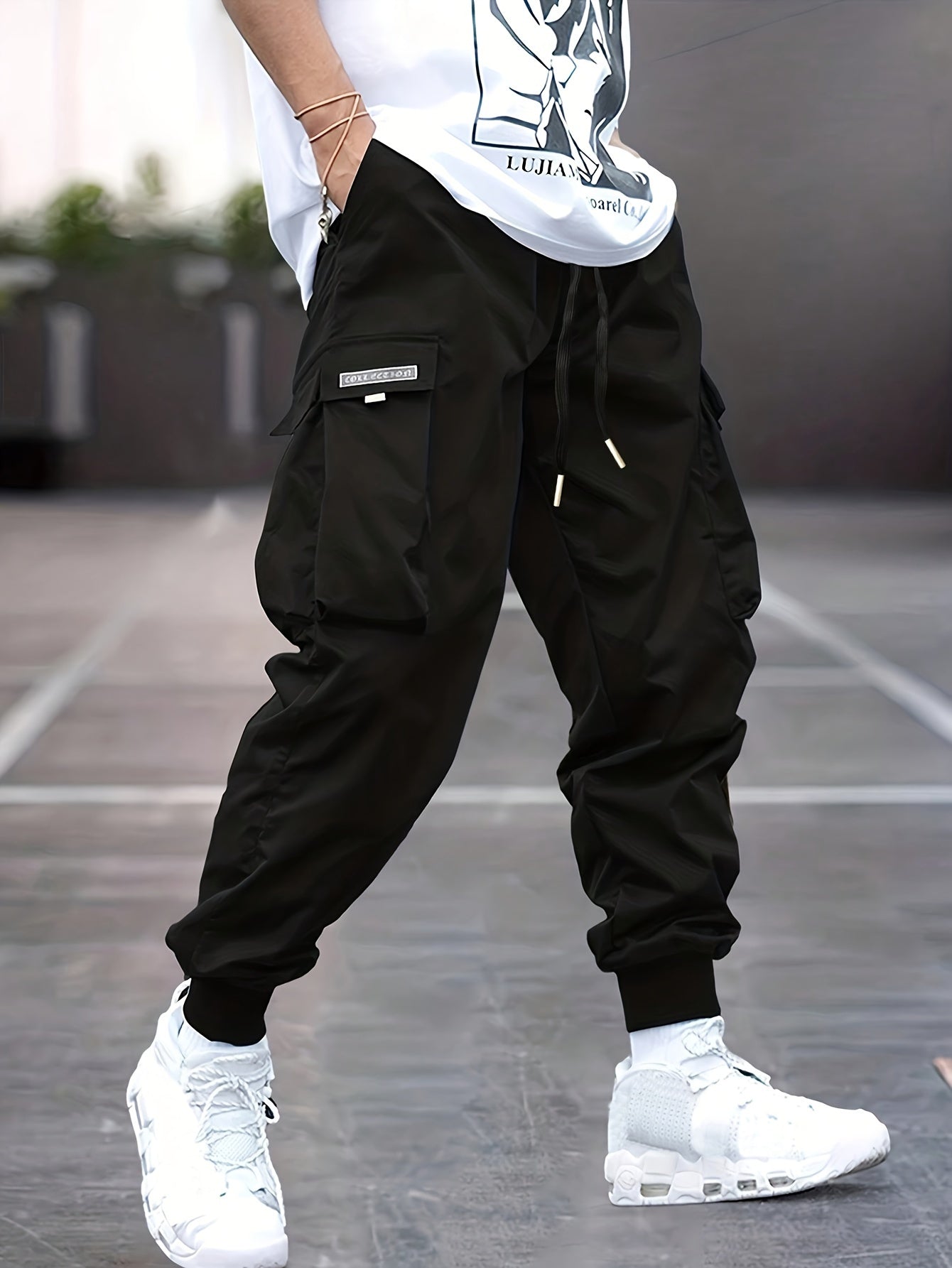 Pantalon cargo confortable pour homme léger