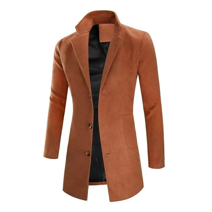 Manteau Homme Long Cintré Élégant