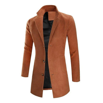 Manteau Homme Long Cintré Élégant