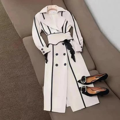 Trench-coat femme élégant, croisé
