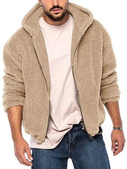 Veste d'hiver homme double capuche chaude et isolée