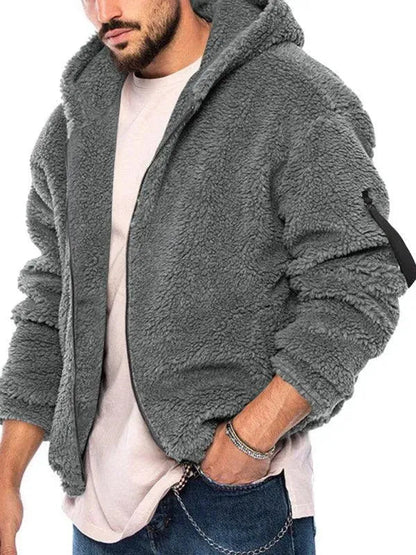 Veste d'hiver homme double capuche chaude et isolée