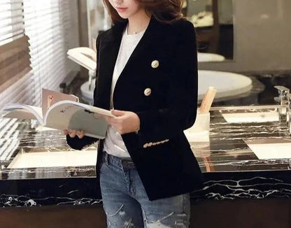 Blazer femme doux Velours Casual Élégance